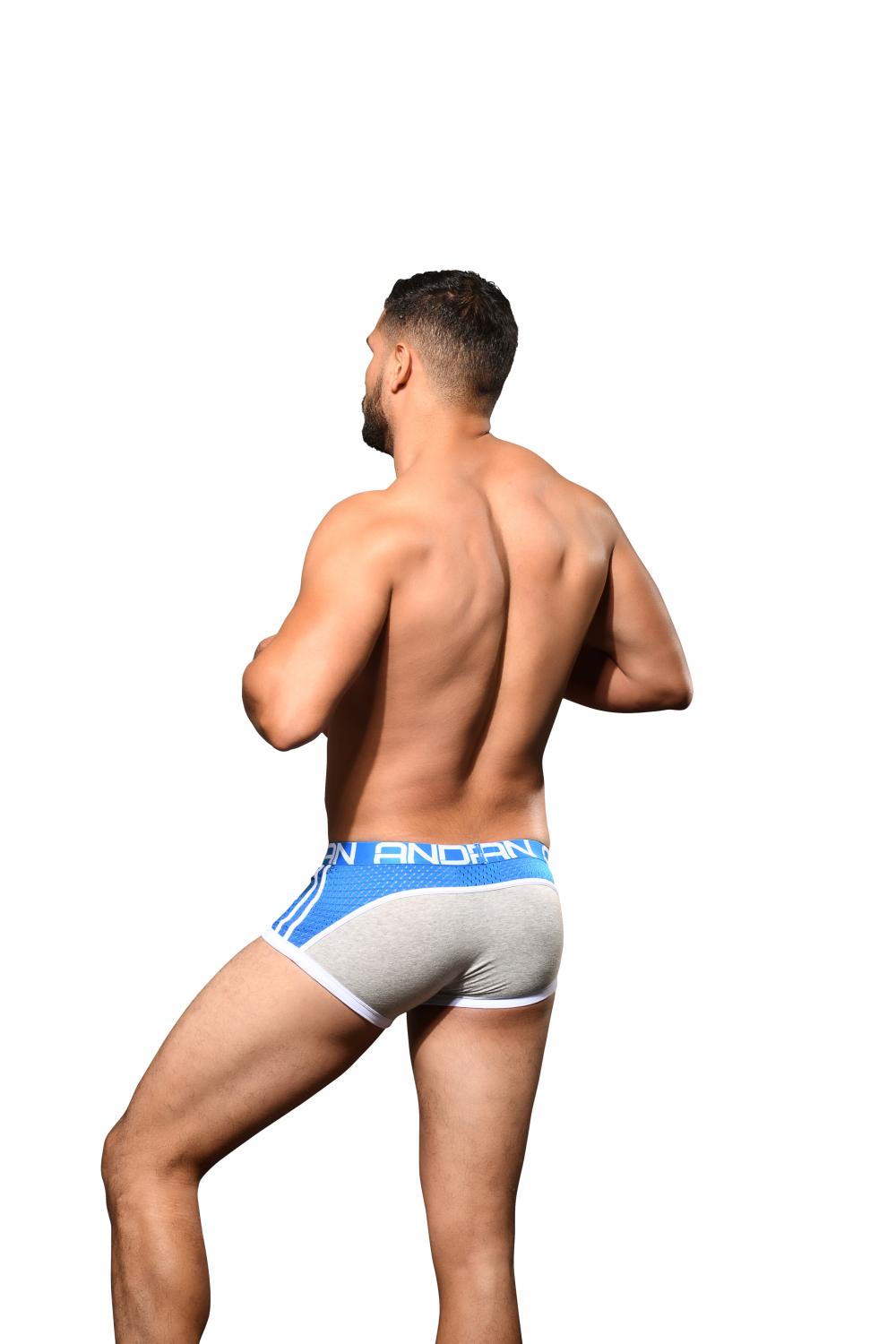 Andrew Christian SHOW-IT® Sports Mesh Boxer Heather/Blue