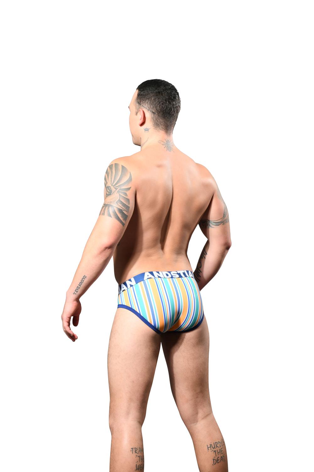 Andrew Christian Sorrento Stripe Brief w/ ALMOST NAKED®