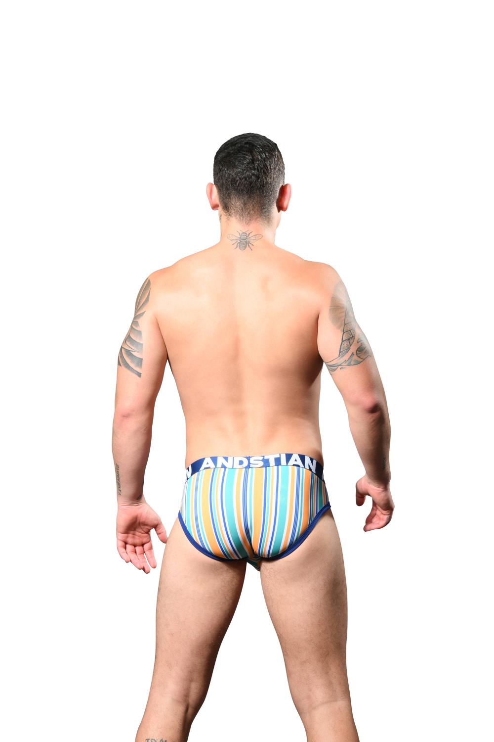 Andrew Christian Sorrento Stripe Brief w/ ALMOST NAKED®