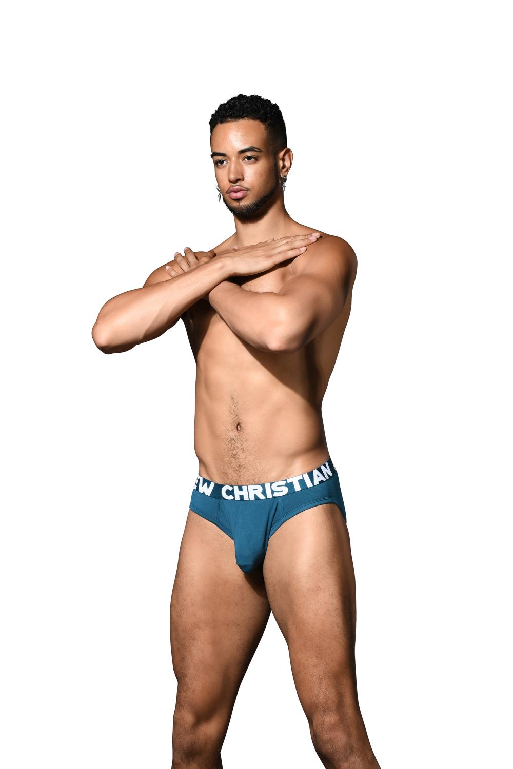 Andrew Christian TROPHY BOY® Bamboo Brief (For Hung Guys) Teal