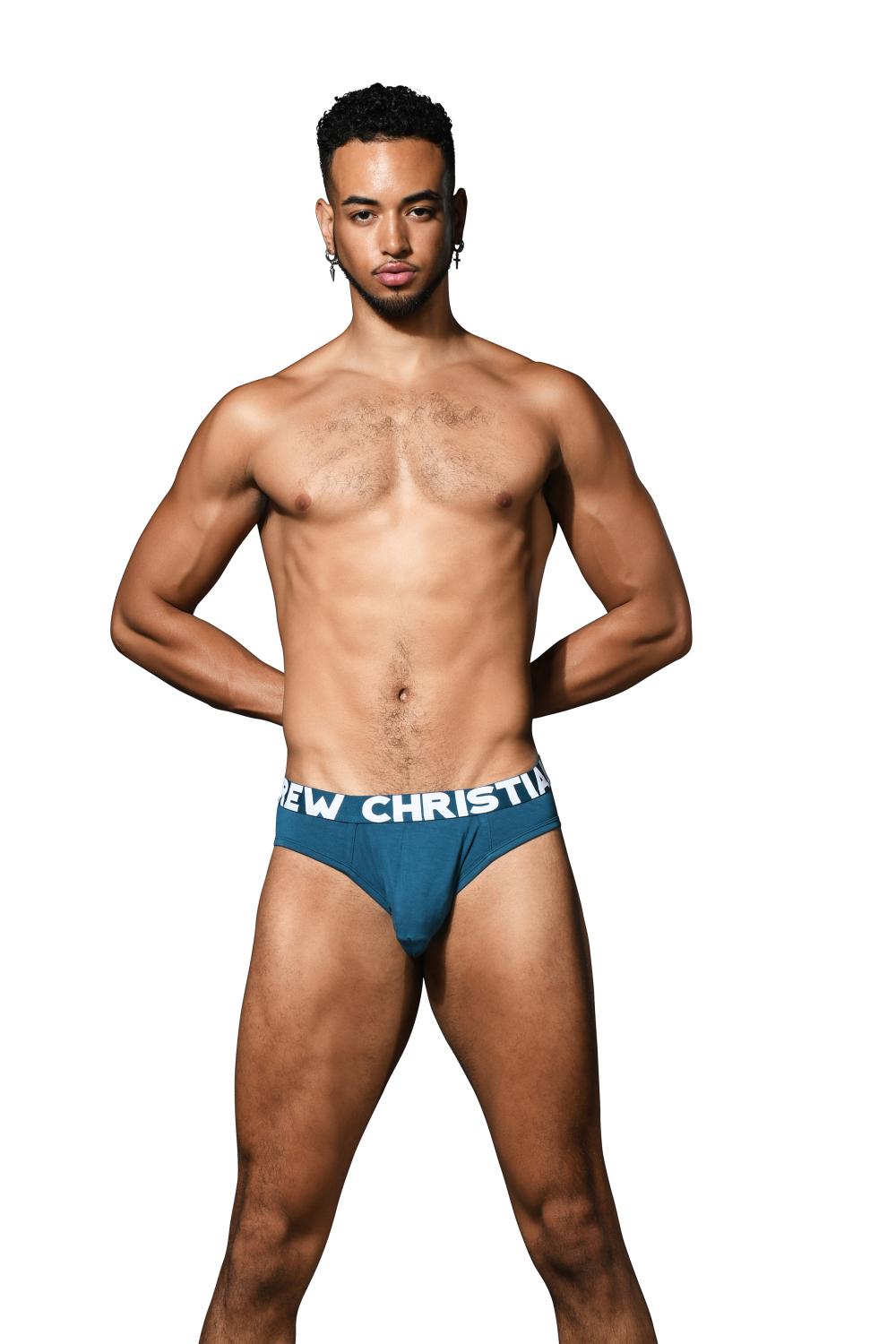 Andrew Christian TROPHY BOY® Bamboo Brief (For Hung Guys) Teal