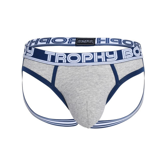 Andrew Christian TROPHY BOY® For Hung Guys Brief Jock Heather Grey