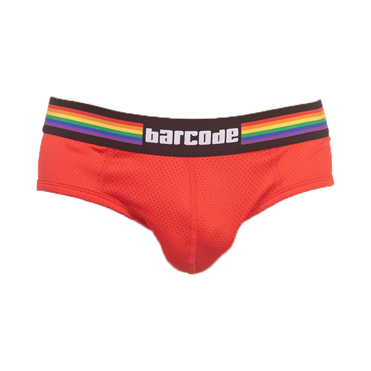 Barcode Berlin Backless Brief Pride Red