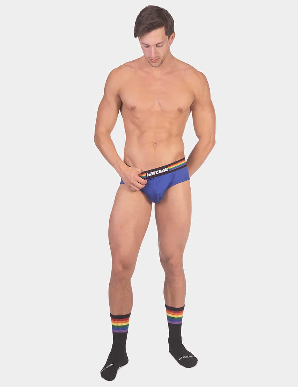 Barcode Berlin Backless Brief Pride Royal