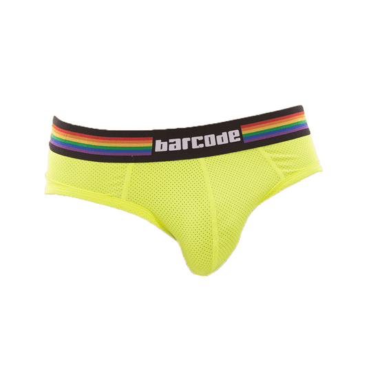 Barcode Berlin Pride Brief Neongreen