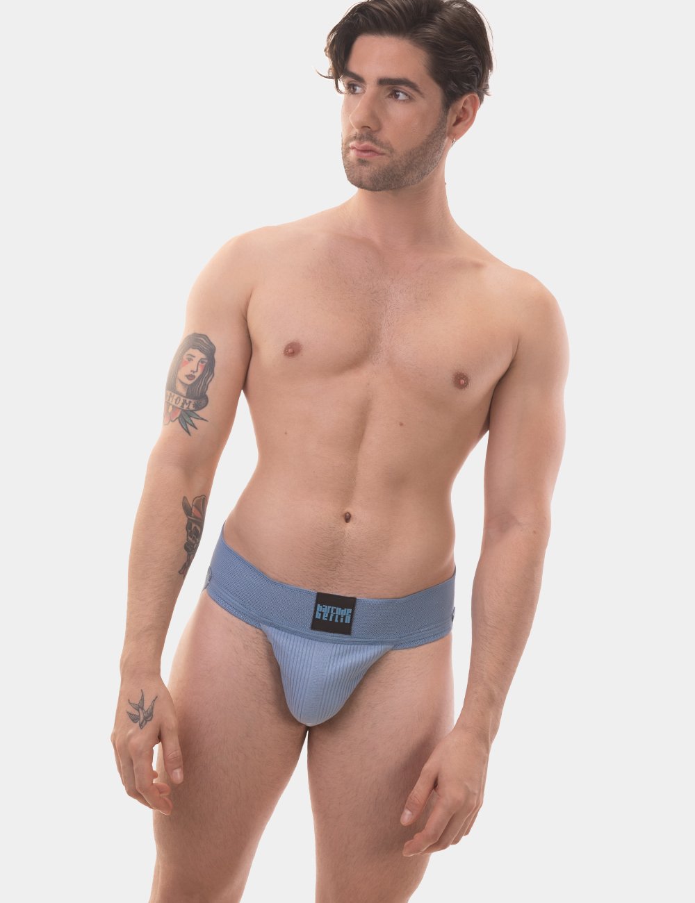 Barcode Berlin Sergey Pop Jockstrap Bluebeige