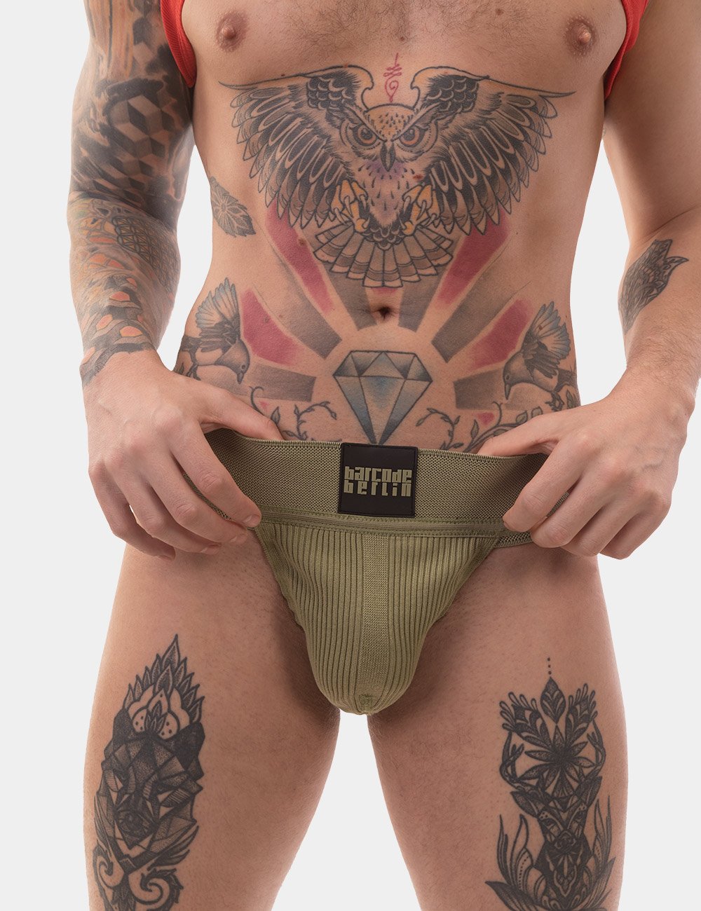 Barcode Berlin Sergey Pop Jockstrap Grasslandbeige