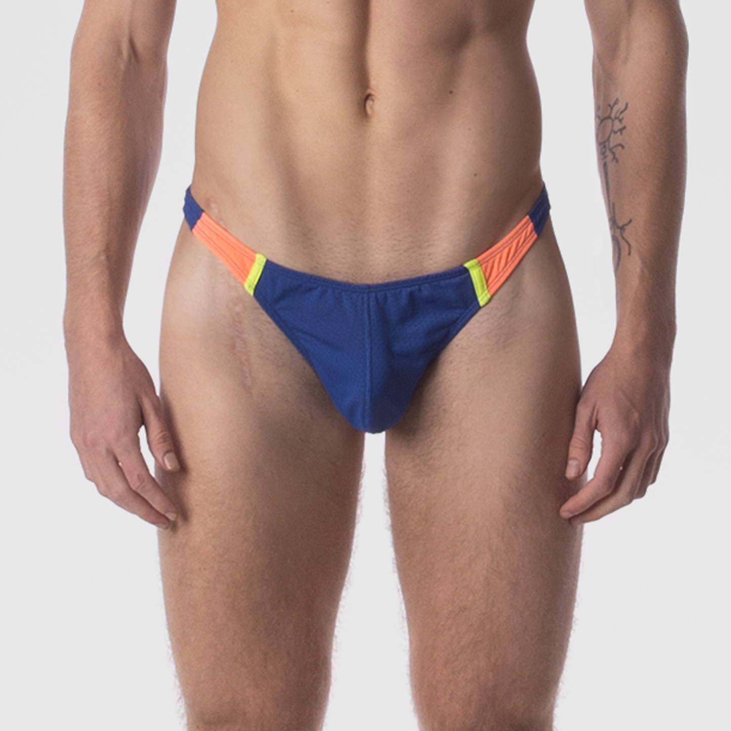 Barcode Berlin Thong RONAK Blue-Orange-Neongreen