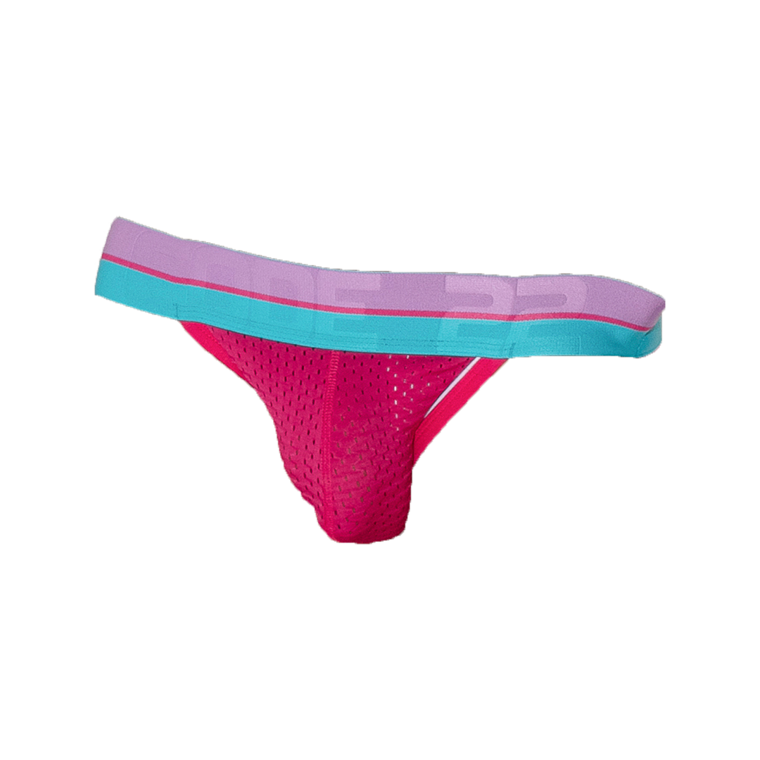 CODE 22 Bright Mesh Jockstrap Pink