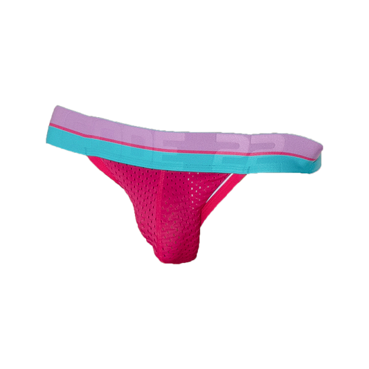 CODE 22 Bright Mesh Jockstrap Pink