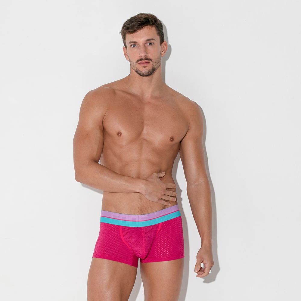 CODE 22 Bright Mesh Trunk Pink