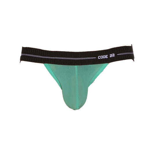 CODE 22 Sheer Mesh Jockstrap Green