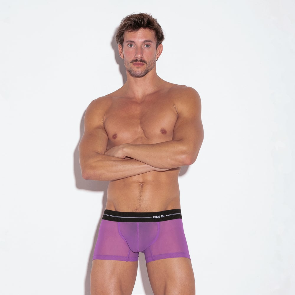 CODE 22 Sheer Mesh Trunk Grape