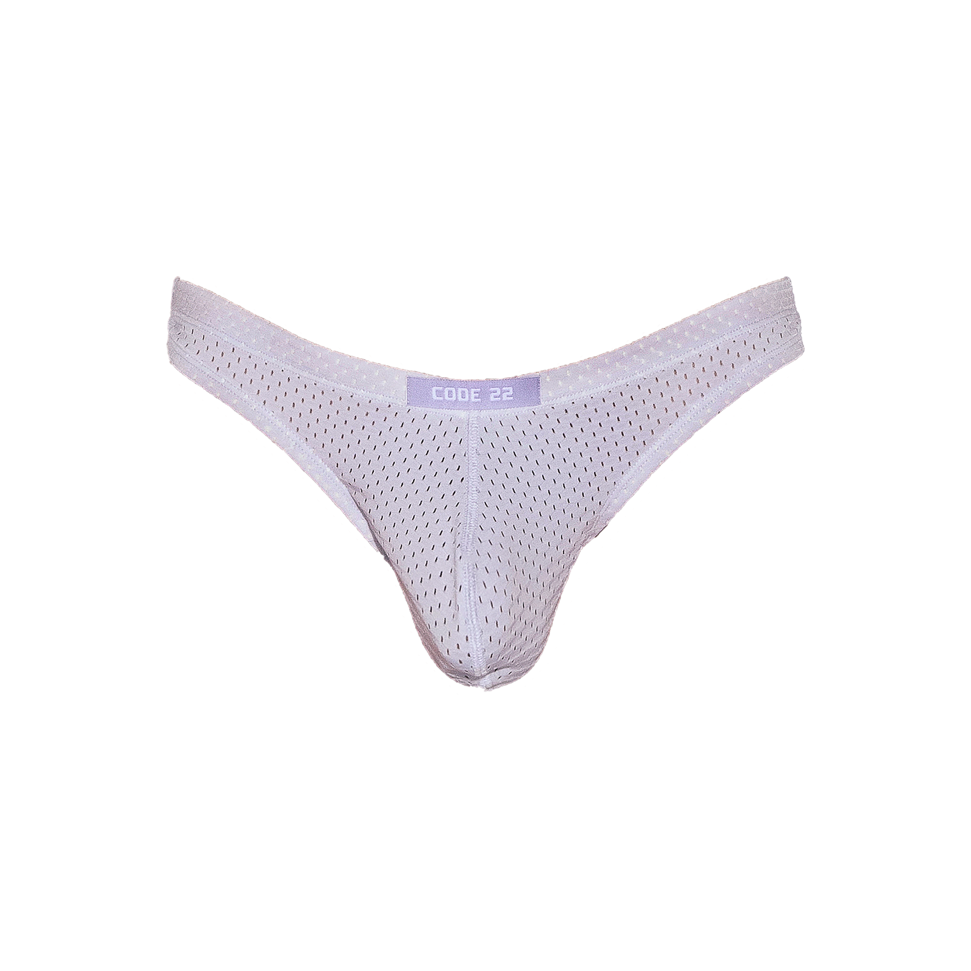 CODE 22 Sport Mesh Bay Thong Lavander