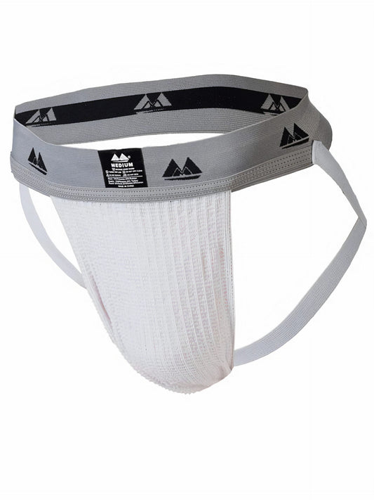 MM Sports Original Edition Swimmer/Jogger Jockstrap 2 inch White