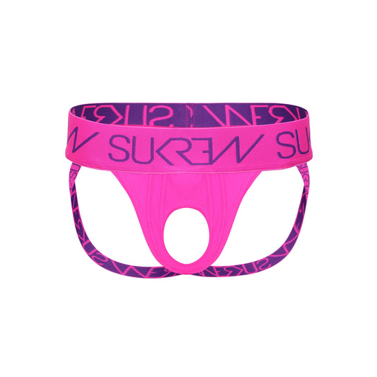 Sukrew U Style Jockstrap 1 X Tyrian Purple 1 X Shocking Pink Size Xxl 13