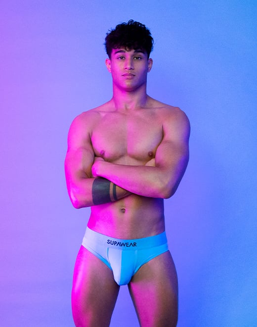 SUPAWEAR Neon Brief Neon Blue