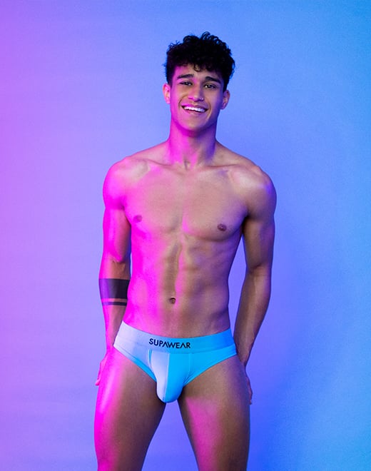 SUPAWEAR Neon Brief Neon Blue