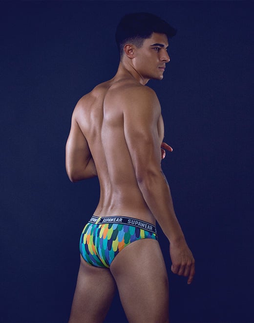 SUPAWEAR POW Brief Peacock