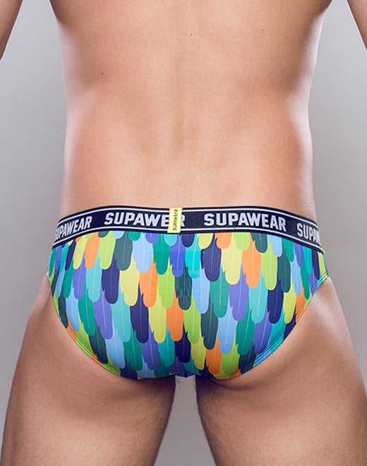 SUPAWEAR POW Brief Peacock