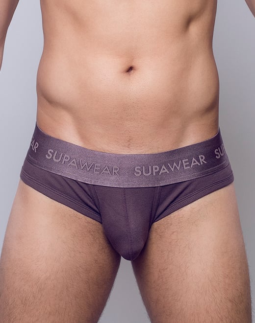 SUPAWEAR Ribbed Brief Peppercorn