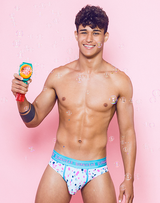 SUPAWEAR Sprint Brief Ditsy Dots