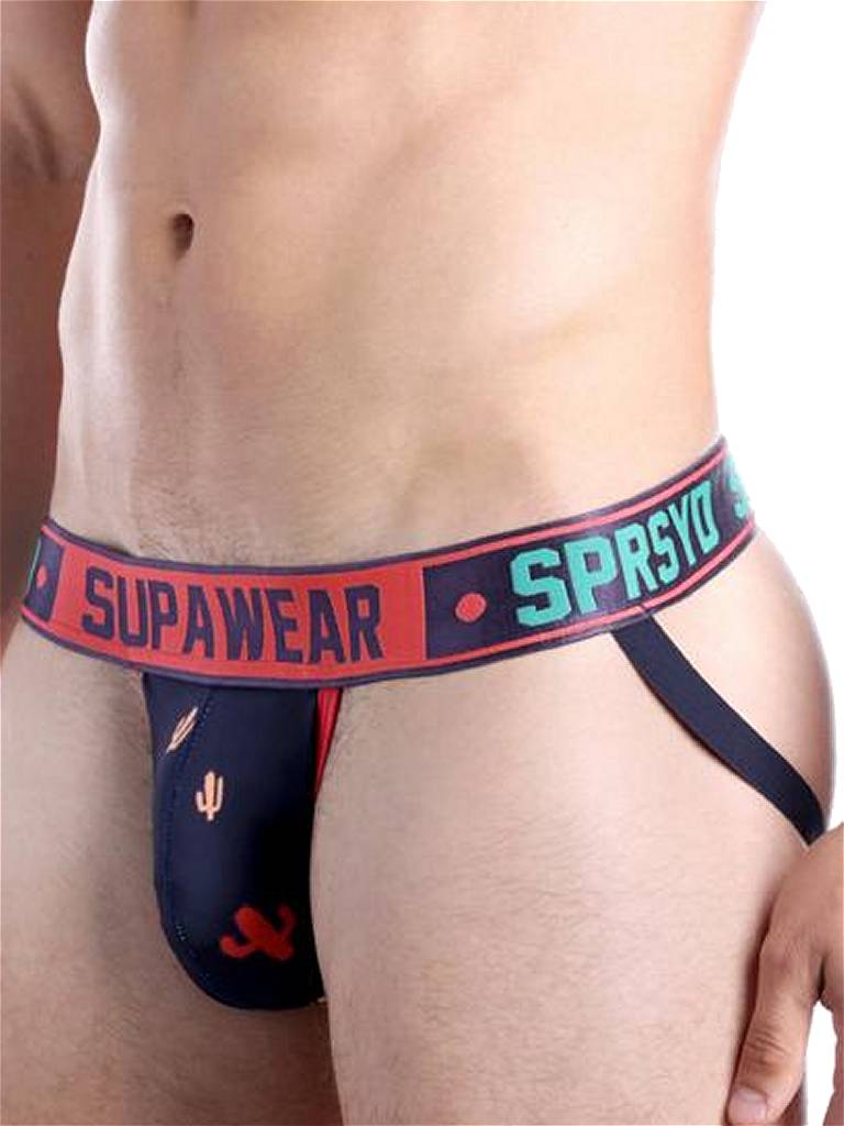 Supawear Sprint Cacti Jockstrap Bristly Zwart